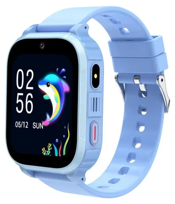 Immagine prodotto di Smartwatch 4G per bambini, resistente all'acqua (IP68), con GPS e funzione telefono, chiamate video HD, funzione SOS, modalità scuola, giochi, sveglia e slot per SIM. Orologio intelligente impermeabile per bambini