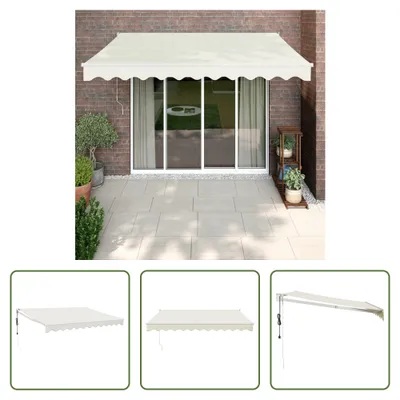 Immagine prodotto di The Living Store Tenda elettrica a manovella crema 3x2,5 m