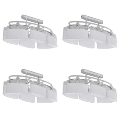 Zdjęcie produktu dla Lampa sufitowa z kloszami elipsoidalnymi, 4 szt., E14