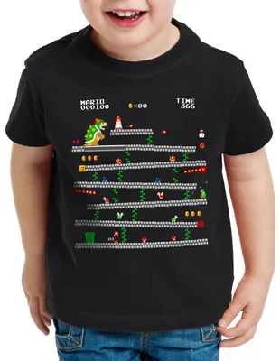 Produktbild von A.N.T. Retro Mario Kinder T-Shirt geek nerd gamer