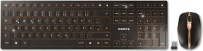 Produktbild von CHERRY DW 9100 SLIM Tastatur-Maus-Set kabellos schwarz, bronze
