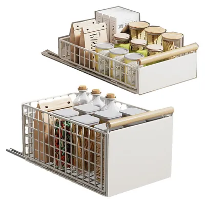 Faltbare Schrank-Organizer 2er-Set, ausziehbar, weiß