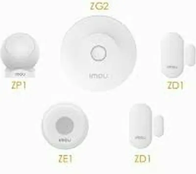 Produktbild von Imou Smart Alarm Security Kit, Weiß, RF Wireless, ZigBee/Wi-Fi, 802.11b, 802.11g, Wi-Fi 4 (802.11n), -10 - 55 °C, 0 - 95%
