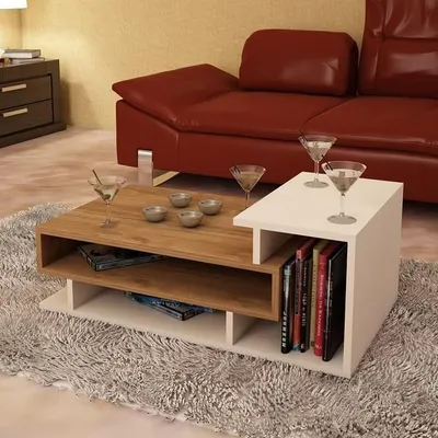 Produktbild von Couchtisch Weiß - Walnuss Spring ""