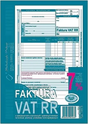 Zdjęcie produktu dla Nd39_448905 Druk Fakt Vat Rr 2Skl A5/80K Mp 185-3
