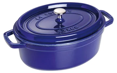 Immagine prodotto di STAUB, casseruola in ghisa, adatta a tutti i tipi di fornelli, inclusa l'induzione, forma ovale, 29 cm, capacità 4,25 litri