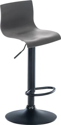 Produktbild von CLP Barhocker Hover Kunststoff mit Metall-Gestell grau Material Gestell Metall matt schwarz