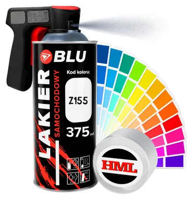 Zdjęcie produktu dla Lakier samochodowy spray Z155 srebrny moonlandgrau do OPEL + pistolet BLU