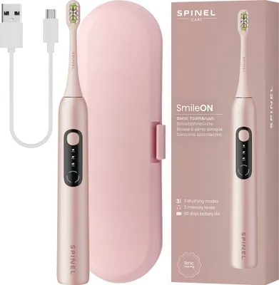 Produktbild von SpinelCare SmileOn Pink Zahnbürste + rosa Etui