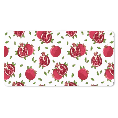 Produktbild von MuchoWow® Mauspad Mousepad Früchte - Blätter - Granatapfel 60x30 cm - Mousepads - Maus Mat - Pad - Mausunterlage - Nachhaltig