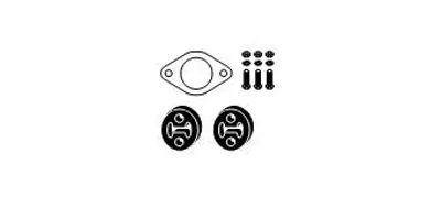 Produktbild von HJS Montagesatz Katalysator 82 32 6963 für ALFA ROMEO 156 (932)