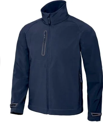 Produktbild von Herren-Softshelljacke   - B&C X-LITE SOFTSHELL/M - navy - Größe S