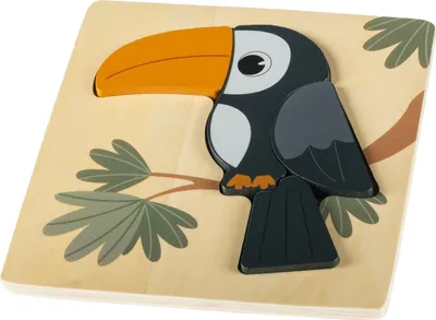 Obrázok produktu pre ZOPA drevené puzzle malý tukan
