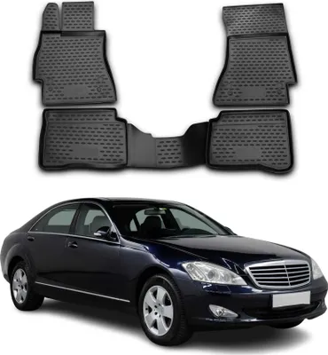 Immagine prodotto di 2005-2013 Mercedes Classe S W221 Tappetini TPE Nero 4 pezzi