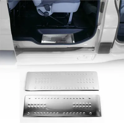 Obrázek produktu pro Ochranné lišty dveřních prahů pro Opel Vivaro 2001-2014 nerezová ocel 2ks