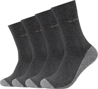 Produktbild von Camano Socken ca-soft Walk im 4er-Pack mit hohem Tragekomfort anthracite 43-46