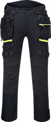 Image de Portwest DX440 DX4 Pantalon avec poches holster amovibles Black Short Taille 34