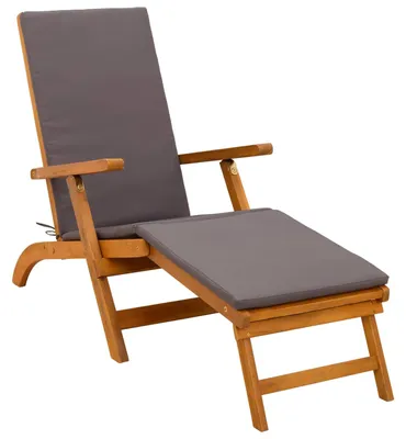 Image de Chaise longue réglable et pliable vidaXL 55 x 146 x 91 cm