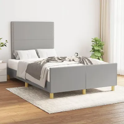 Immagine prodotto di vidaXL Struttura letto senza materasso grigio chiaro 120x190 cm tessuto