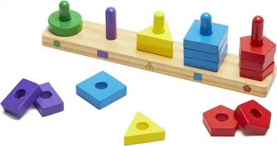 Image de MELISSA Trieur de formes et de couleurs en bois 10379