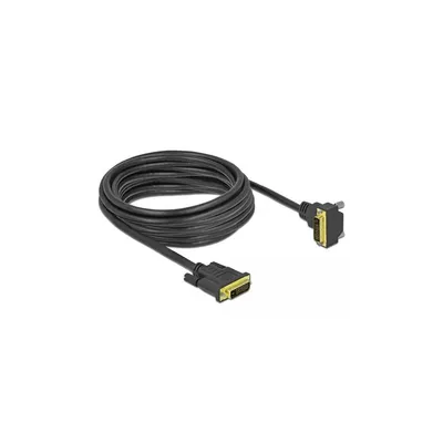 Produktbild von DeLOCK 5 m DVI-D Videokabel für Videogerät, Monitor, Projektor, Notebook, PC - 1 - Zweiter Anschluss: 1 x 25-pin DVI-D (Dual-Link) Digital Video - Male - 7,9 Gbit/s - Unterstützt bis zu2560 x 1600 - Abschirmung - Golden Beschichteter Kontakt - 30 AWG - Schwarz
