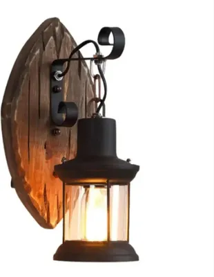 Obrázek produktu pro Retro průmyslová lampa – nástěnné svítidlo – železo – 220 V DC – bez žárovky – nelze stmívat – vintage design