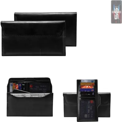 Produktbild von K-S-Trade Handy Hülle kompatibel mit Infinix Note 12 5G Schutz Hülle Tasche Schutz Case Handytasche Kunstleder schwarz, 1x