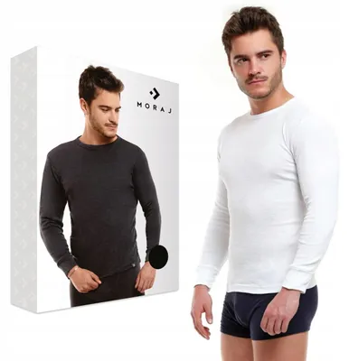 Produktbild von Herren-Baumwoll-Langarmshirt MORAJ XL weiß