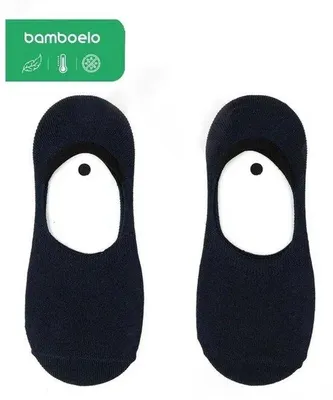 Produktbild von Bambus Sneaker-Socken Damen Marineblau Größe 36-40