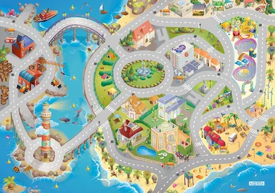 Zdjęcie produktu dla verkehrsteppich Seaside us Connect 100 x 150 cm