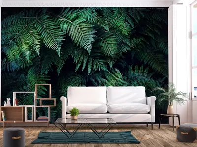 Produktbild von Vlies Fototapete 3D Effekt 400x280 cm Tapeten Wandtapete XXL tropische Blätter b-C-0564-a-a