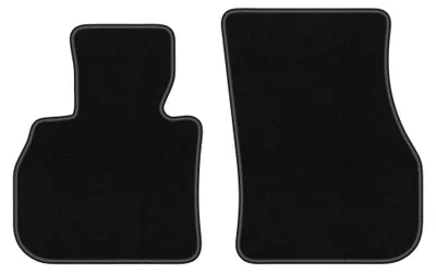 Immagine prodotto di Tappetini anteriori in moquette agugliata per Mini Countryman F60 dal 2017 (crossover) – 2 pezzi, neri, su misura – Wielganizator BASIC
