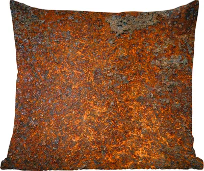 Produktbild von MuchoWow® Zierkissen Sofakissen Wohnzimmer Dekokissen 45x45 cm Rost - Schwarz - Vintage - Schlafpolster - Polster für das Sofa