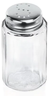 Produktbild von 72x Salzstreuer aus Edelstahl und Glas, Ø 3,5 cm, H 7 cm
