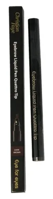 Productafbeelding van Christian Faye Eyebrow Liquid Pen Quattro Tip Dark Brown (1,3 gr)