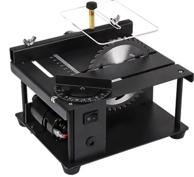 Image de Scie circulaire pour bois - Scie à table avec support - Scie circulaire de table