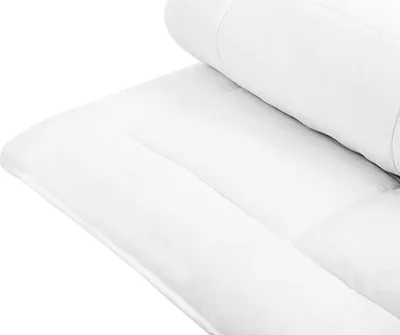 Produktbild von BELIANI Bettdecke Weiß Mikrofaser 155 x 220 cm Extra Warm Ganzjahresdecke Vier-Jahreszeiten Steppdecke Steppbett Monochromatisch Paspel Schlafzimmer