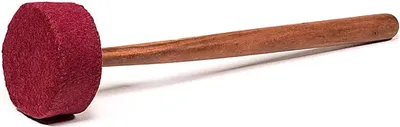 Produktbild von Klangschalen-Filzstab mit Holzgriff M – 150 g; 29x7cm
