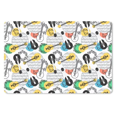 Produktbild von MuchoWow® Mauspad Mousepad Gitarre - Musik - Patterns - Abstrakt 27x18 cm - Mousepads - Maus Mat - Pad - Mausunterlage - Büroartikel - Desk Matten