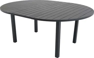 Obrázok produktu pre FURNLUX Vonkajší jedálenský stôl Marbella Black 140 cm / Hlavná farba: čierna / Rozmery: 140 x 140 x 74 cm