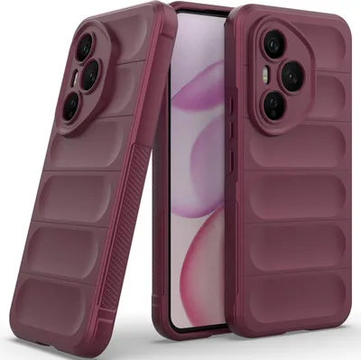 Produktbild von Handyhülle für Honor 40 Pro Weich TPU Silikon Stossfest Anti-rutsch Hülle bordeaux