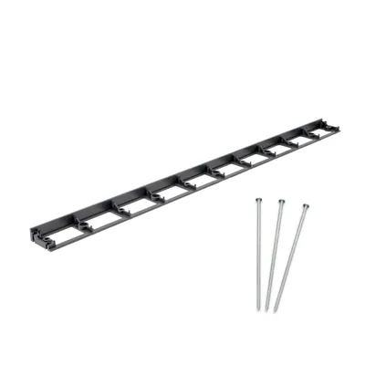 Produktbild von bepco Rasenkante - Pflasterkante 10er Set (LxH: 10m x 2,7cm) - Flexible & robuste Abgrenzung für Rasen, Beet,Pflaster, mit Stahl-Erdanker (verzinkt)