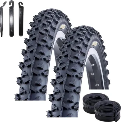 Obrázek produktu pro 2 x Kenda K-850 MTB plášť na kolo černý 50-406 (20 x 2,0) + duše AV včetně montpák