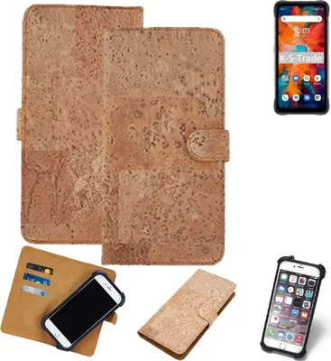 Produktbild von K-S-Trade Hülle kompatibel mit UMIDIGI Bison X10 Pro  Kork Handyhülle Cover  Schutzhülle TPU Case Bumper in Hellbraun, (1x)
