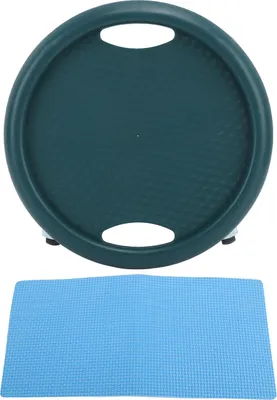Immagine prodotto di Esercizi addominali Skateboard -Scheda a 4 ruote girevoli a 360 gradi con cuscinetti resistenti -Piastra scorrevole verde scuro