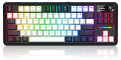 Produktbild von REDRAGON K746WB-RGB-PRO, Verkabelt & Kabellos, USB + RF Wireless + Bluetooth, Mechanischer Switch, Schwarz