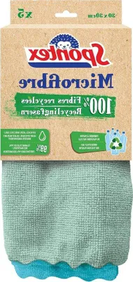 Produktbild von Famanu Mikrofasertücher aus recycelten Fasern - 60 Stück - 100% recycelte Fasern - feuchte und trockene Reinigung - 30 x 30 cm