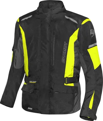 Produktbild von Germot Herren Motorradjacke Aron , Schwarz Gelb, 4XL