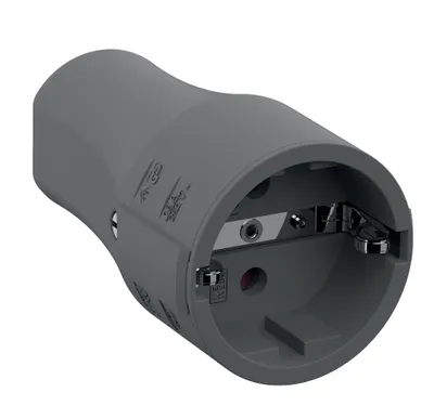 Immagine prodotto di BACHMANN giunto di contatto di terra CEE 7/3 16A/250VAC, montaggio, grigio