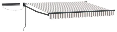 Immagine prodotto di Tenda da sole elettrica estensibile vidaXL, grigio chiaro e bianco